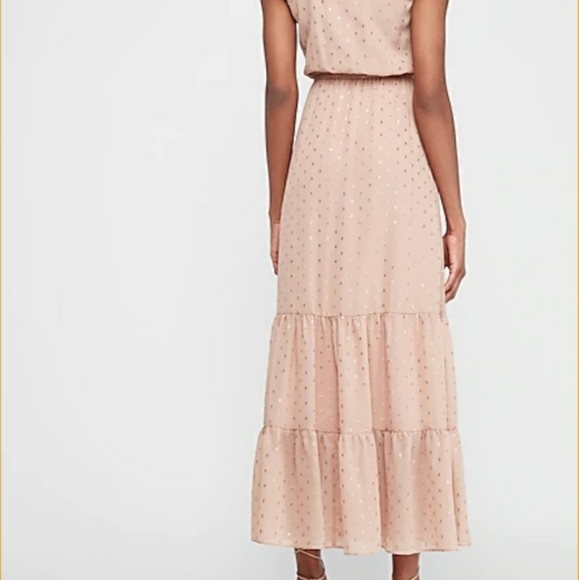 Metallic Clip Dot Ruffle Maxi - Picture 2 of 6